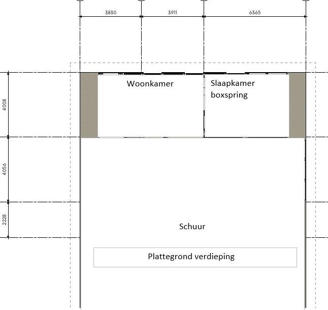 Plattegrond 1e verdieping