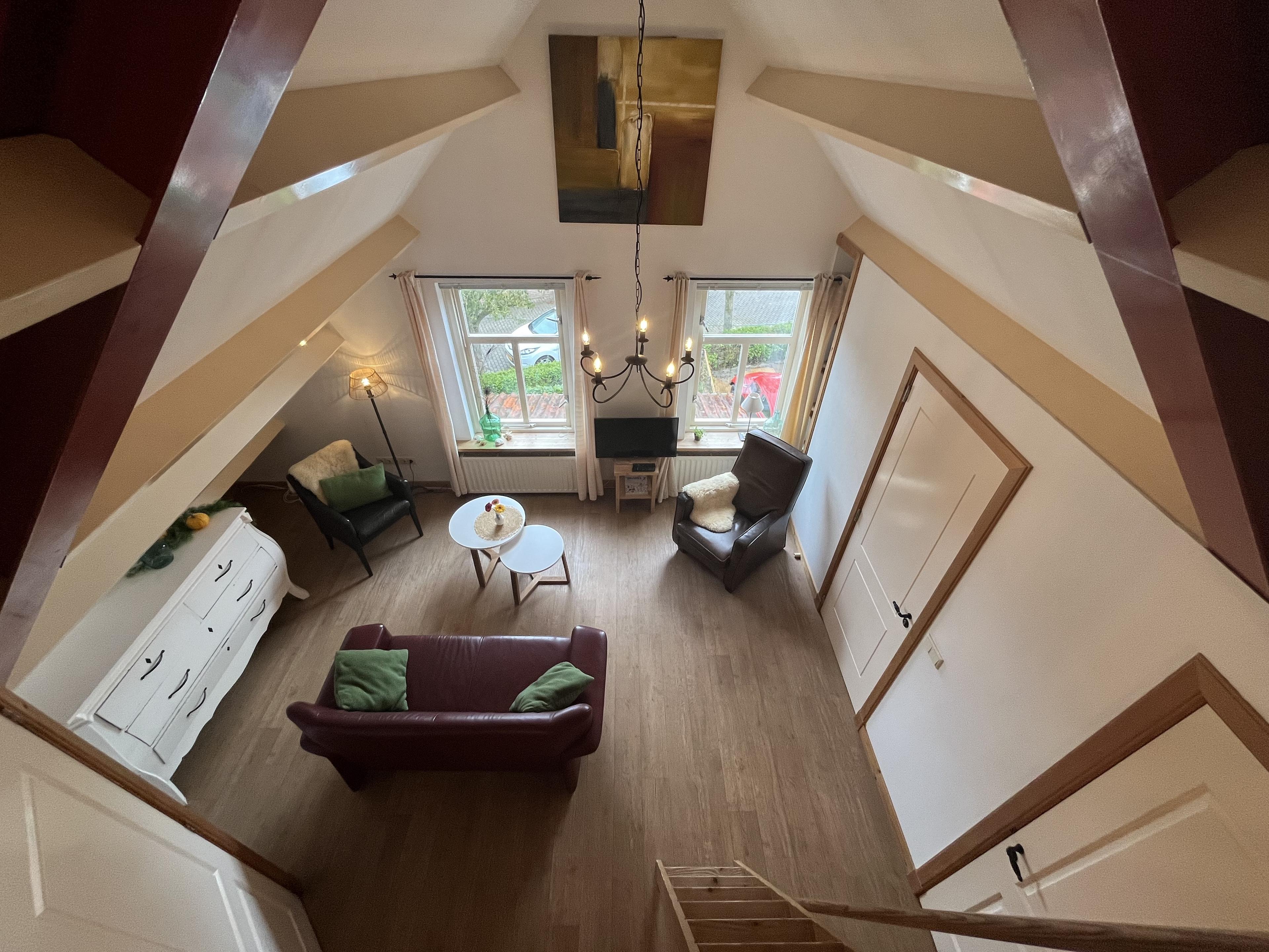 bovenaanzicht woonkamer