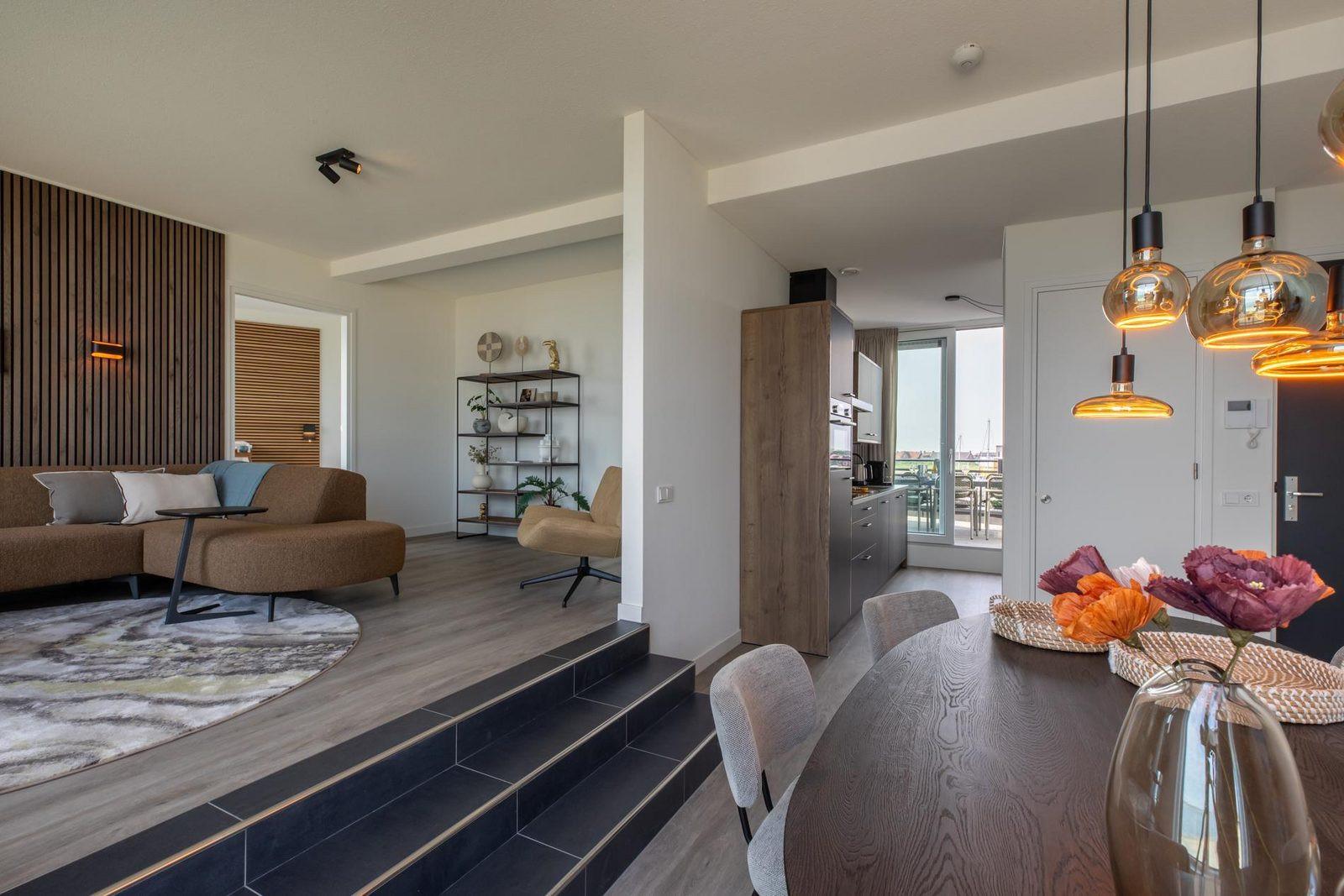 Woonkamer Vista Maris - Havenweg 36-12 'Zeildroom' | Sint-Annaland