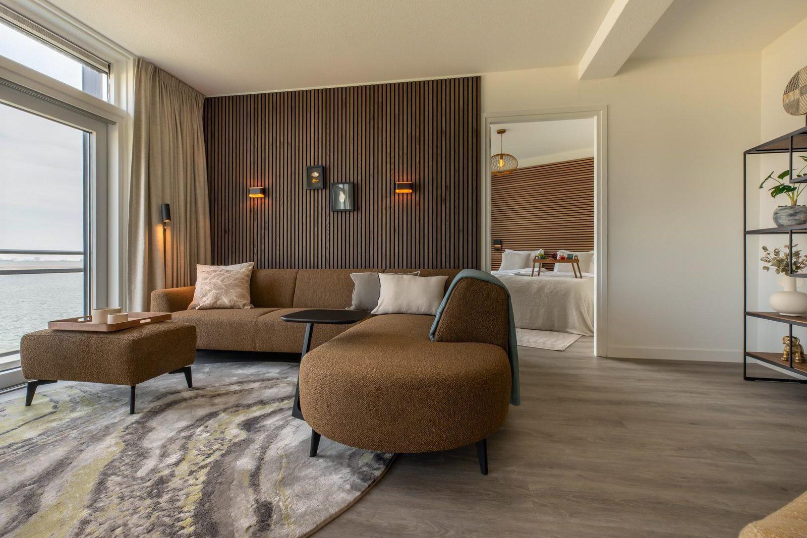 Woonkamer Vista Maris - Havenweg 36-12 'Zeildroom' | Sint-Annaland