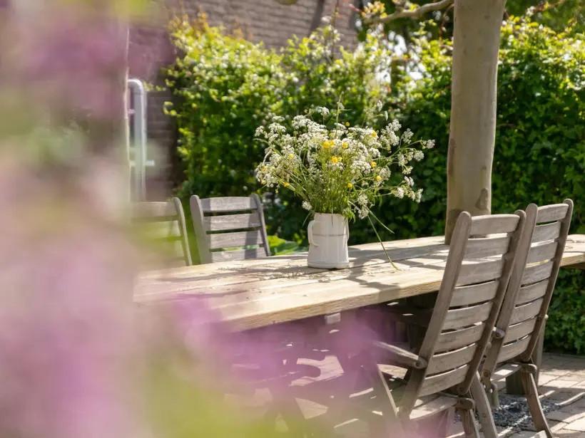 Tuin vakantiehuis Sint Kruis