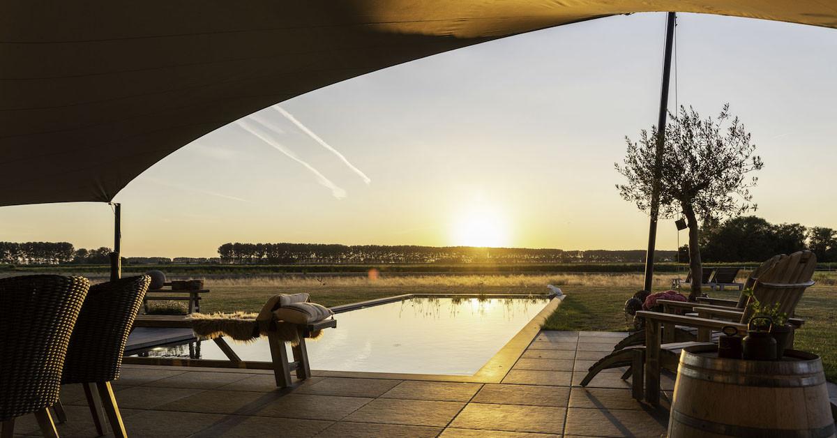 Terras B&B Het Verborgen Geluk