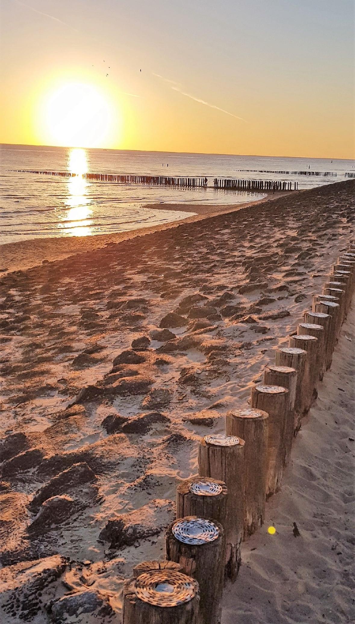 De dijk en strand bij Zoutelande