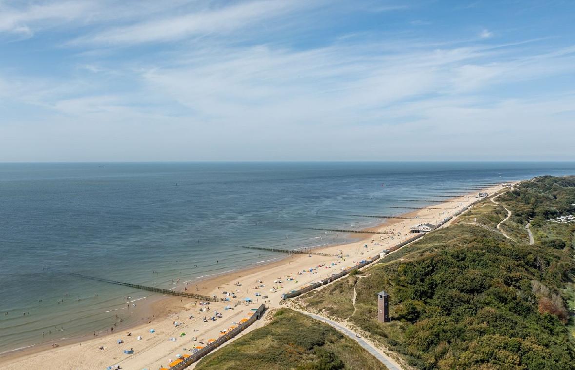 Strand op het zuiden