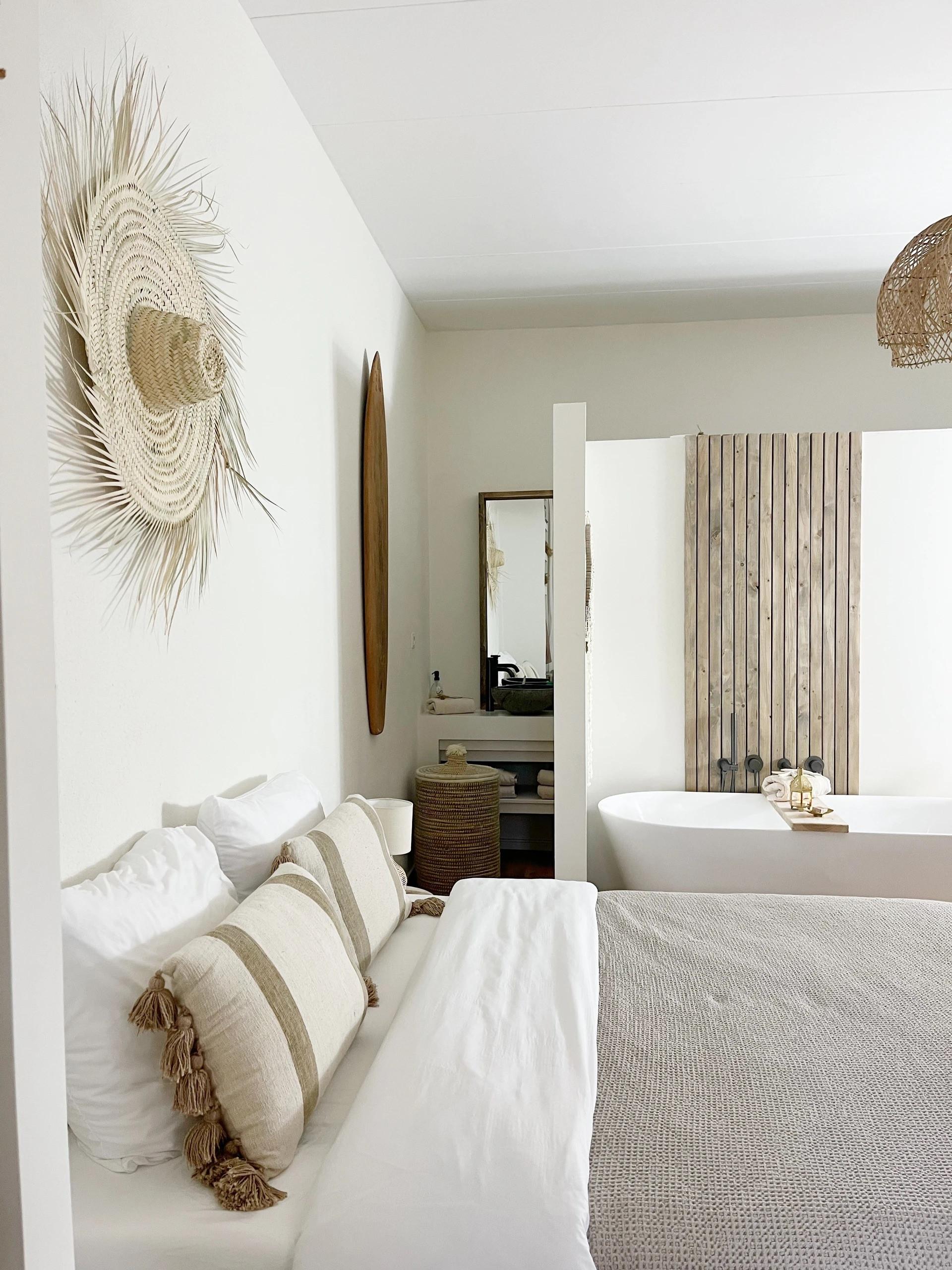 Slaapkamer van het Sfeerhuis aan zee