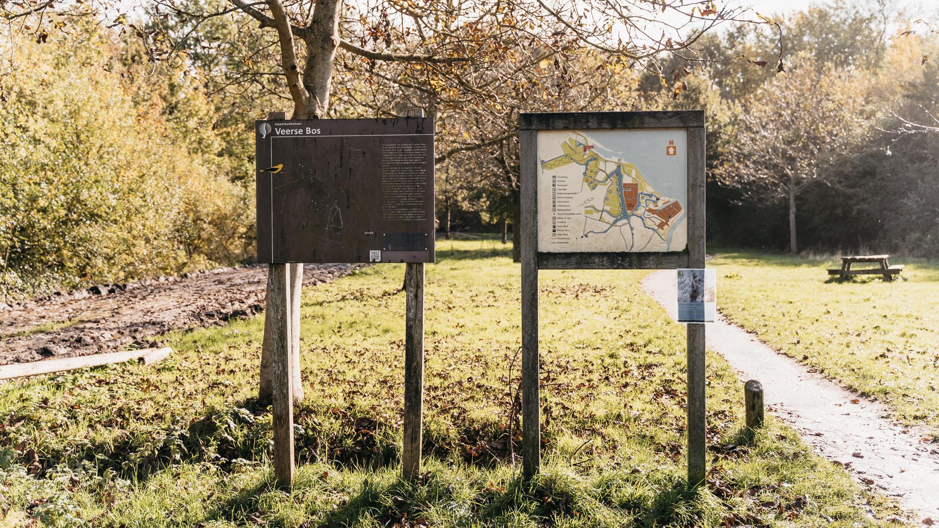 Informatiebord Veerse Bos