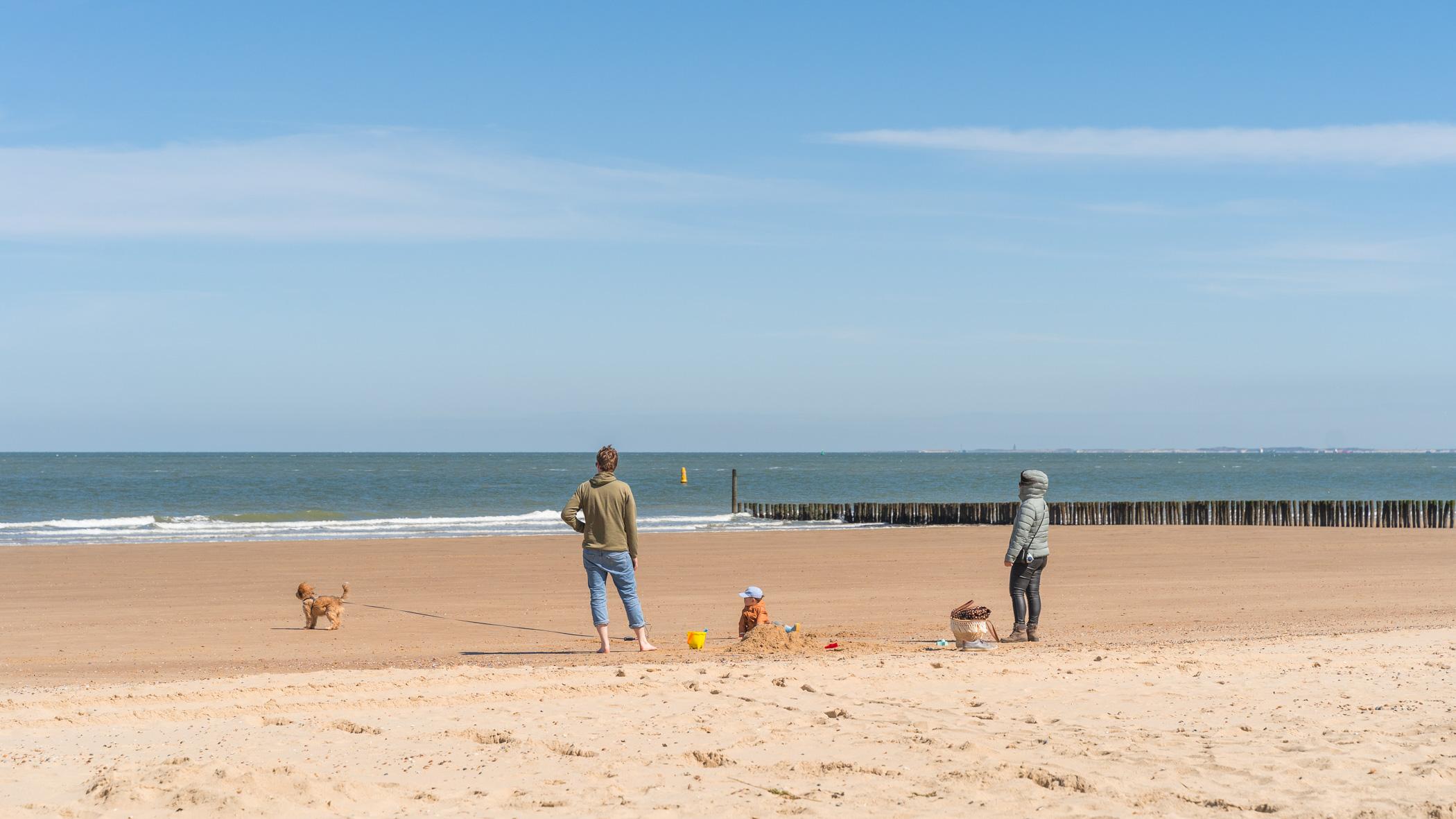 Cadzand Strand mit Kindern