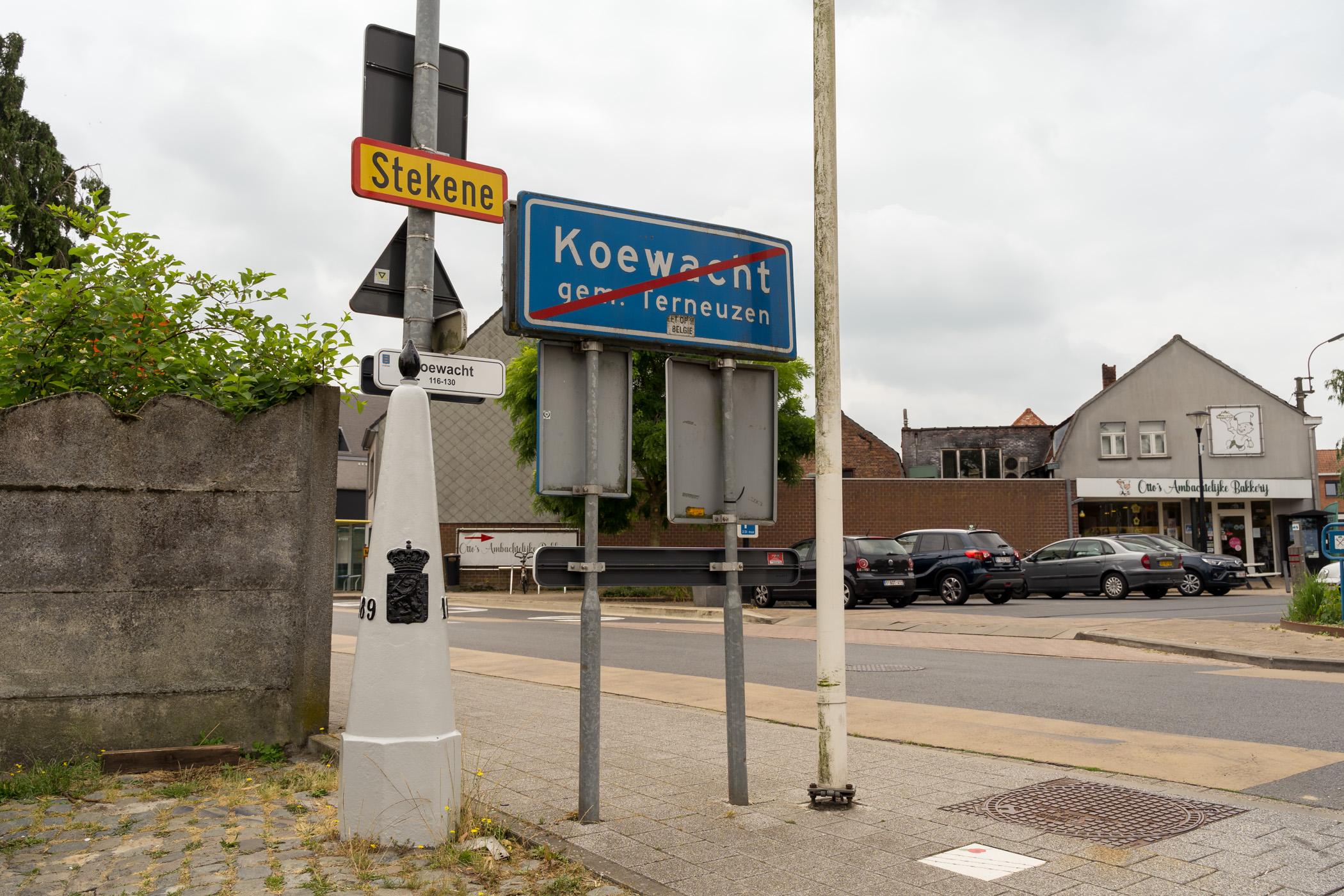 Grenspalen, Koewacht