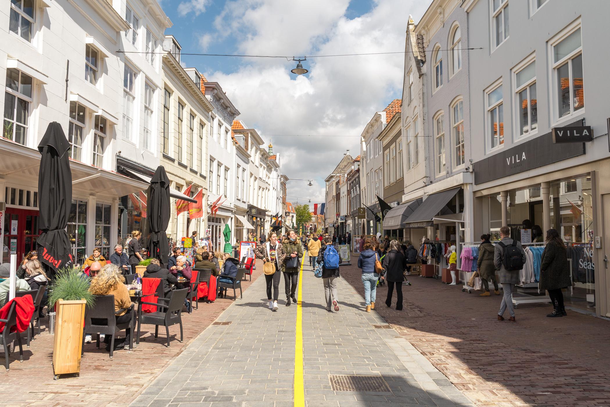 Middelburg winkelstraat Langeviele