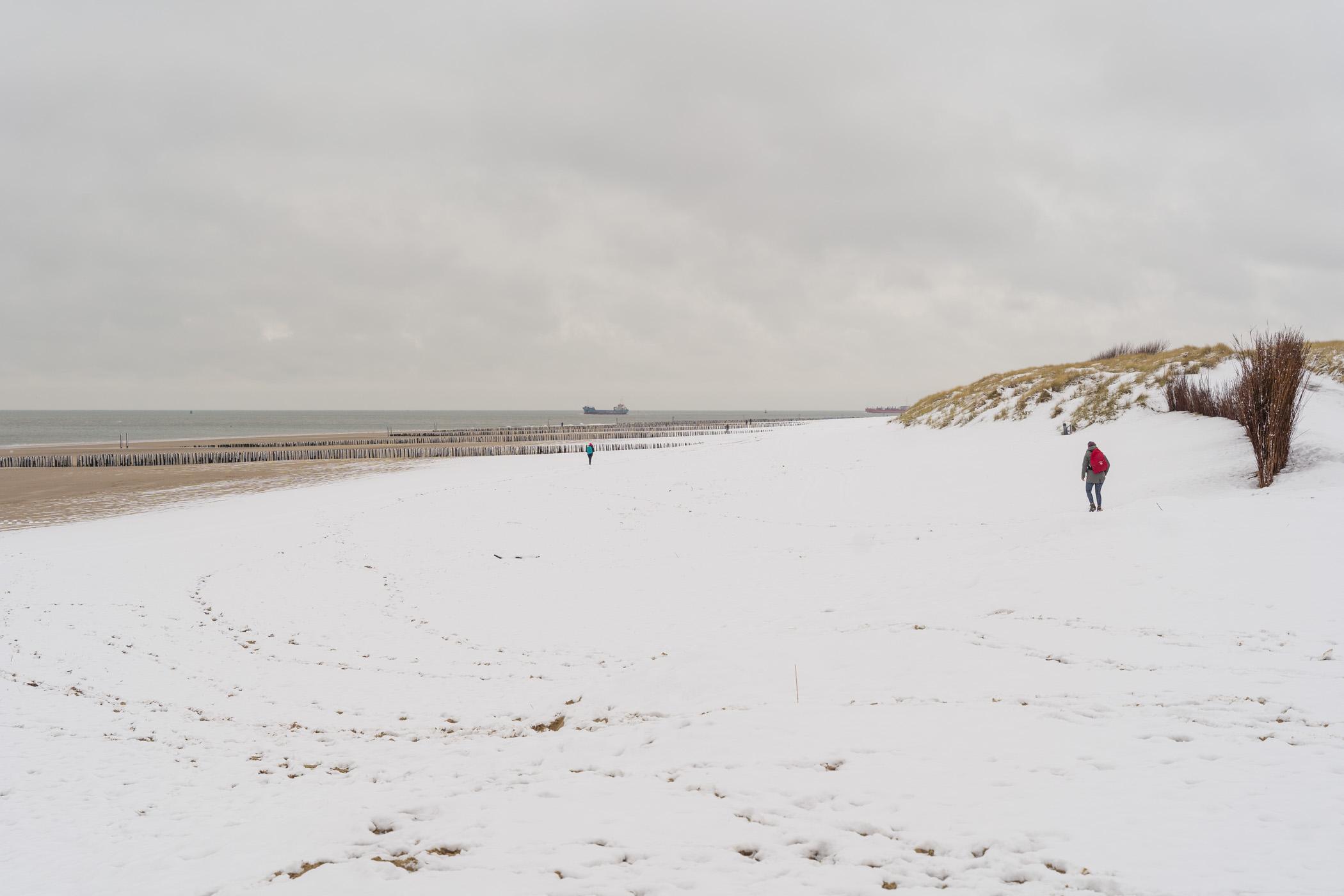 Sneeuw Vlissingen Nollestrand Nollebos