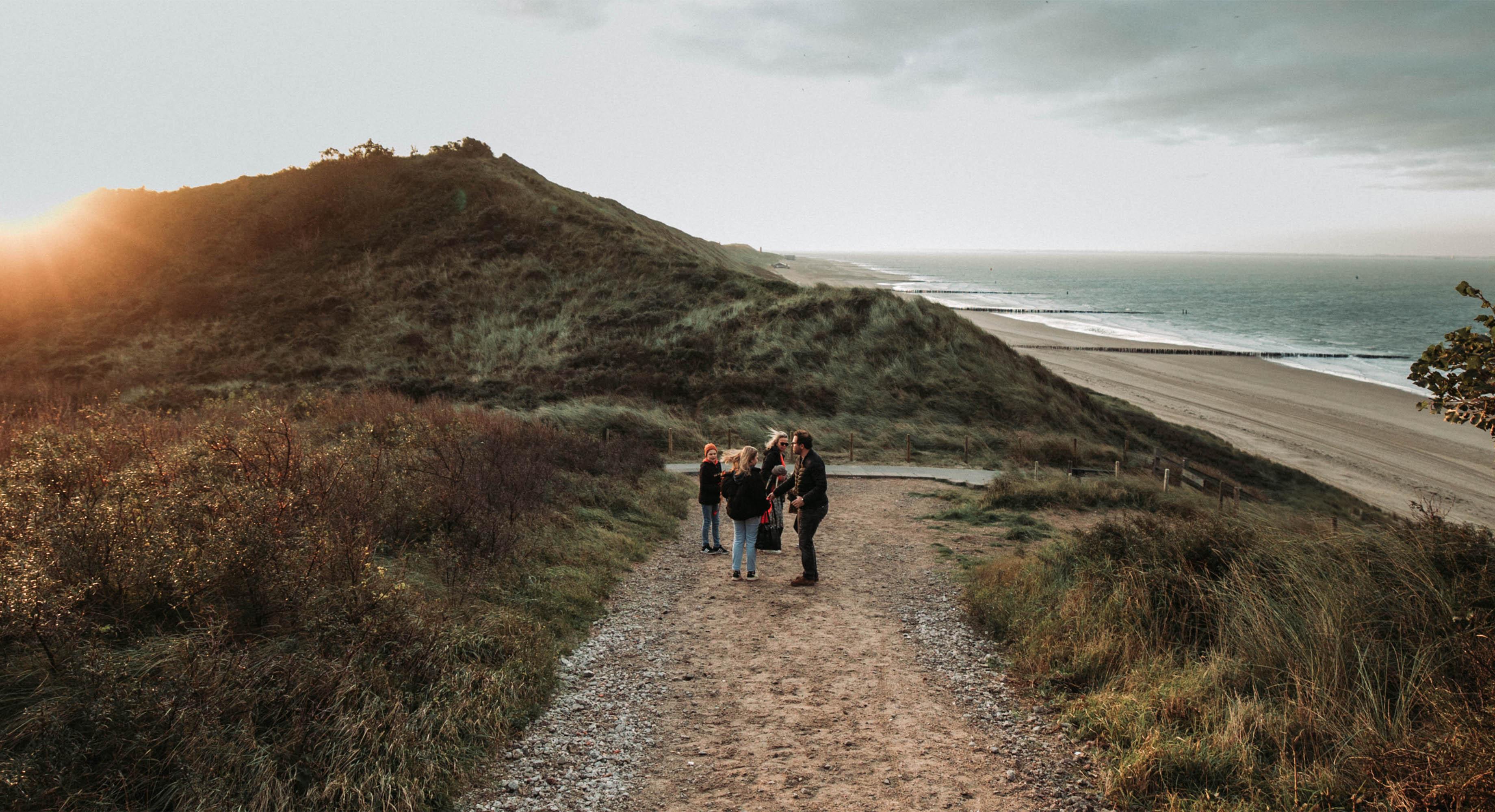 Zeeland, Winter, Wind, Sonne, Meer, Dünen