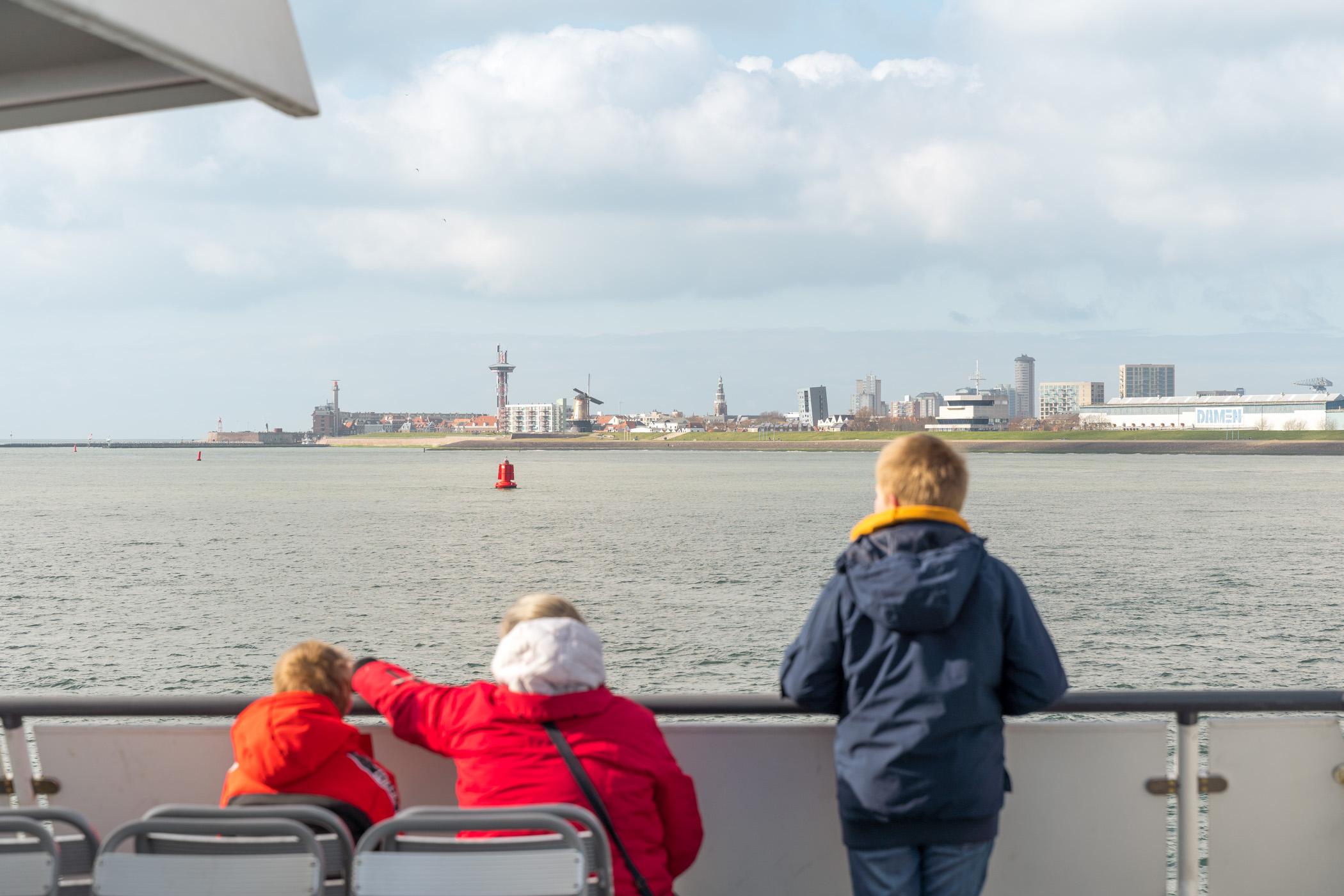 Westerschelde Ferry met kinderen