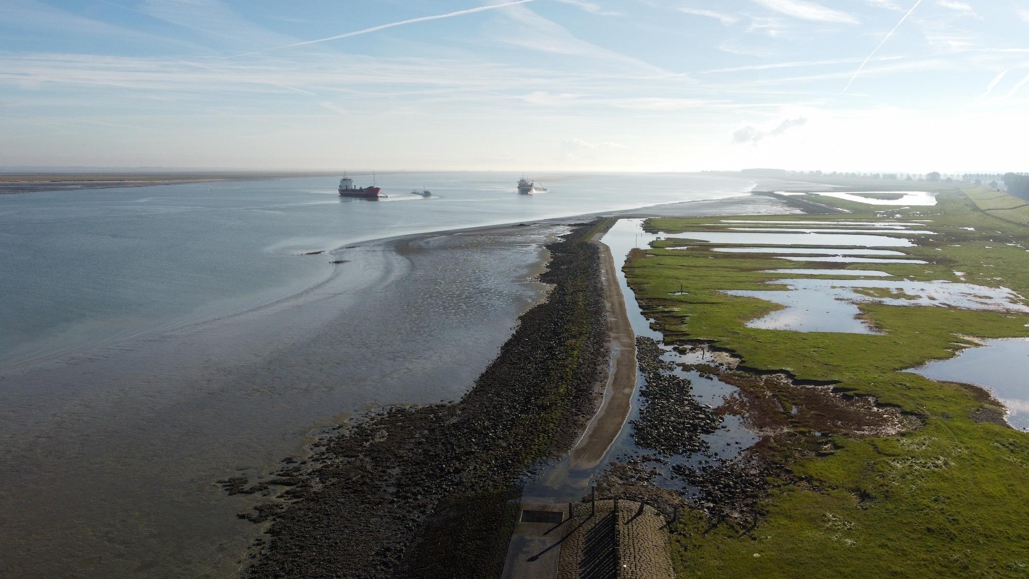 Fietspad langs Westerschelde Terneuzen - Breskens