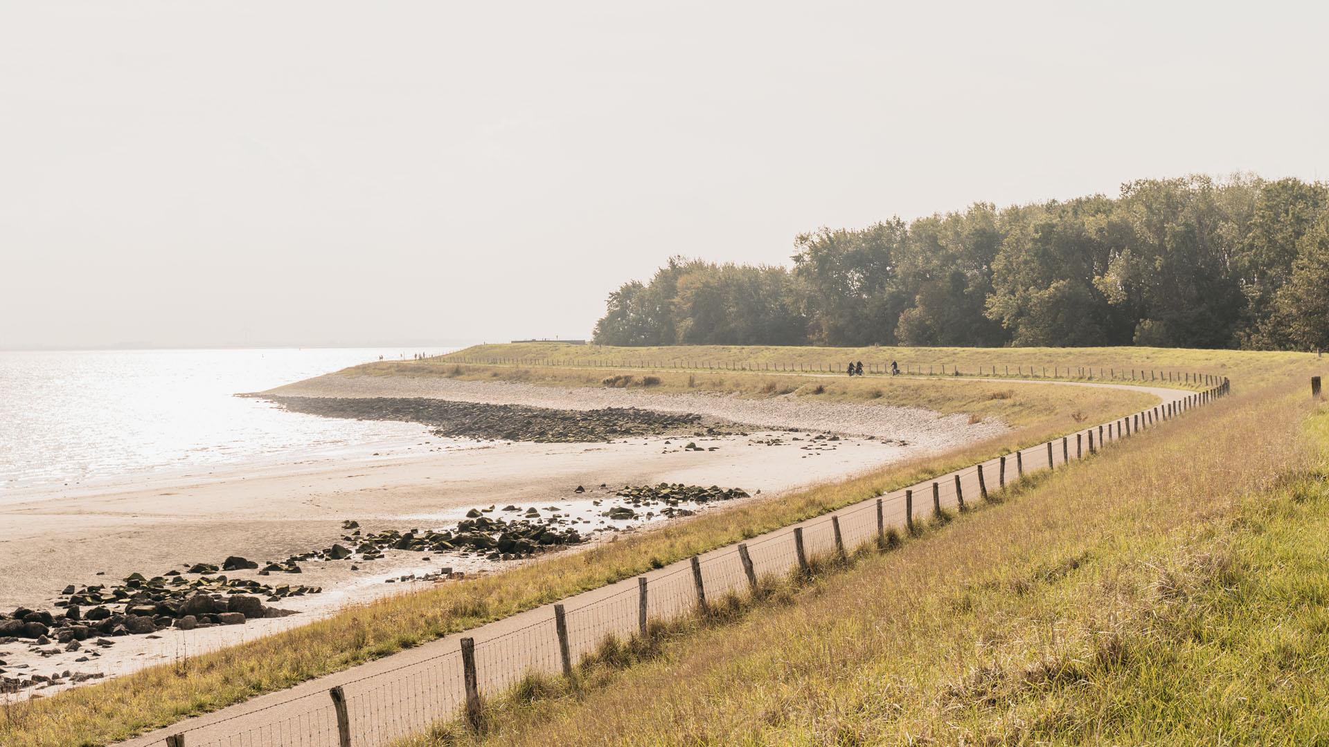 Fietsen zeedijk ritthem